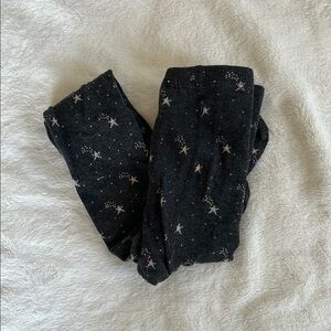 NWOT Zara Black Star Patterned Leggings